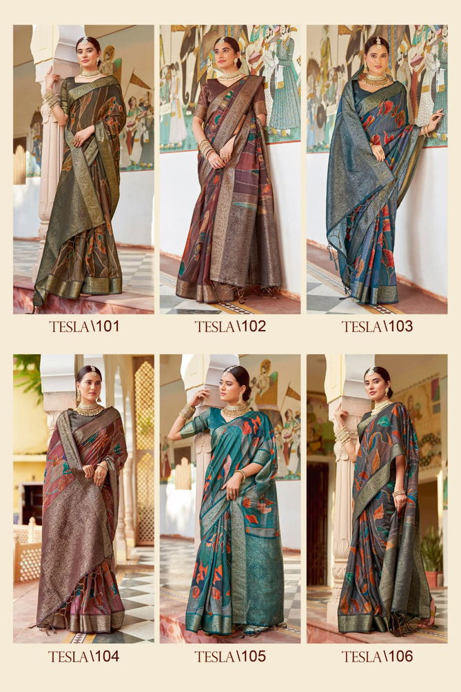 Tesla Vol 1 By Apple Cotton Silk Rich Pallu Printed Sarees Wholesale Shop In Surat